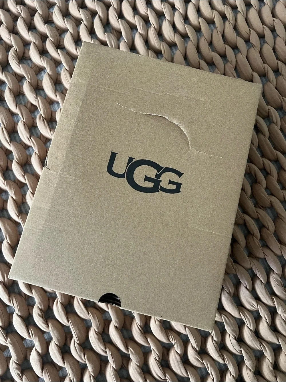 UGG Chestnut Mule Slippers with Red Trim - Picture 6 of 6